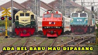 KERETA API PANJANG ‼️ RAMAINYA Nonton 23 Kereta Api di Perlintasan JPL 30  RAILROAD CROSSING