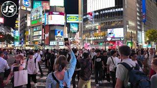 Shibuya Night Walk  The Worlds Busiest Scramble Crossing Sept 2024