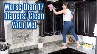 Worse Than 17 Diapers. Clean With Me Whole House Cleaning Ive Neglected Mom Life Homemaking