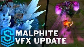 Malphite Visual Effect Update Comparison -  All Affected Skins  League Of Legends