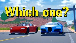 Eclaire Chiron VS Roadster Speed Test in Roblox Jailbreak