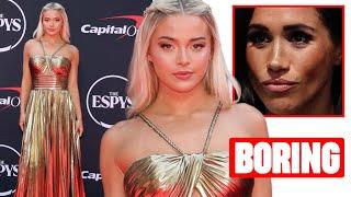 Livvy Dunne TRASHES Meghans Horrible Long White Dress On ESPYS Red Carpet