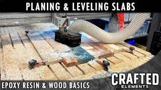 Epoxy Resin & Wood Basics Series - Planing & Leveling Slabs And Tables Part 711