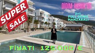 DİDİM AKBÜK’DE 2+1 full deniz manzaralı daire BU FİYATA KAÇMAZ .