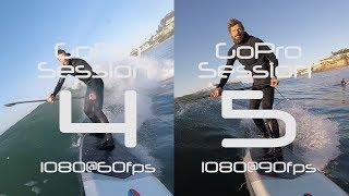 GoPro Hero5 Session and Session 4 side by side