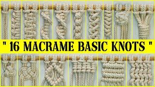 16 Easy Macrame Knot Tutorial  Macrame Basic Knot