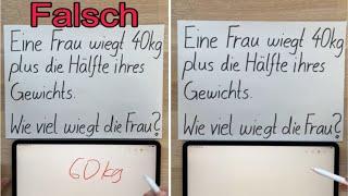 Wie viel wiegt die Frau?