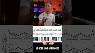 No.512 More Killer Piano Runs & Arpeggios. Piano Tutorial