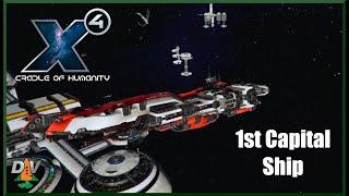 First Capital Ship in Project Genesis Ep 17 X4 Foundations 4.0 Cradle of Humanity