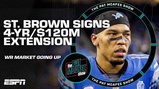 Lions extend Amon-Ra St. Brown  Every deal is getting BIGGER - Rapoport  The Pat McAfee Show
