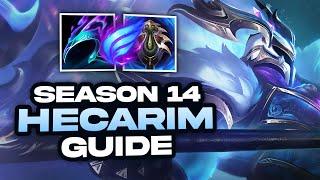 DOAENELS SEASON 14 HECARIM GUIDE for Beginners  Runes Builds Pathing & More