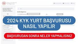 2024 KYK YURT BAŞVURUSU NASIL YAPILIR  DEVLET YURDU BAŞVURUSU NASIL YAPILIR