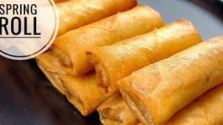 Spring Roll Recipe  Crunchy Savory and Peppery Appetizer And Party Recipe