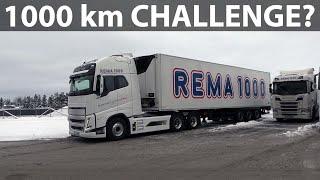 Rema 1000 Volvo FH electric truck real world range test