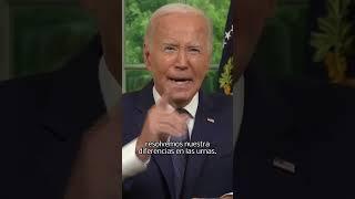 Biden insta a los estadounidenses a resolver sus diferencias en las urnas no con balas