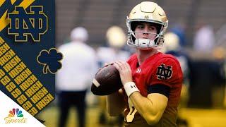 Notre Dame spring game highlights Blue edges Gold in South Bend  NBC Sports