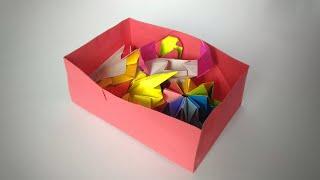 Paper Tray  Box Simple Origami #shorts