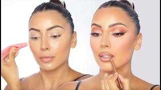 GET GLAM WITH ME TRYING HOT NEW MAKEUP