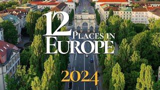 12 Amazing Places to Visit in Europe 2024  Europe Travel Video