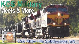 7n4k KCS Military Train Meets & More on the CSX Abbeville Sub GA 1014-272020