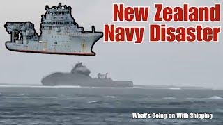 One of the Royal New Zealand Navys Largest Ships - HMNZS Manawanui - Sank Off the Coast of Samoa