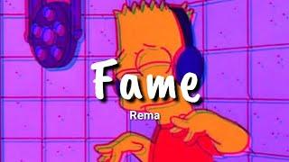 Rema - Fame Lyrics
