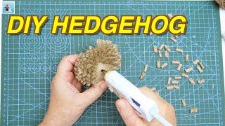 How to make a cute hedgehog from jute with your hands DIY Handicraft