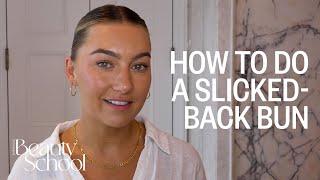 How To Do A Slick Back Bun  No.39