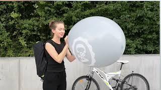 Girls blow to pop huge C&A Balloons in public part 2 preview clip