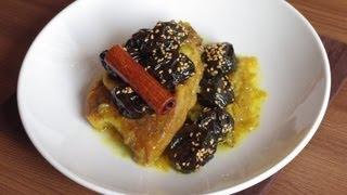 Recette marocaine du tajine aux pruneaux   Moroccan recipe  Prune tajine