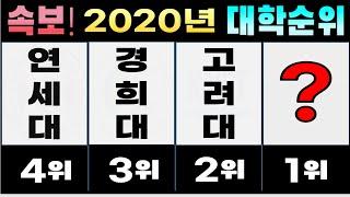 2020 국내 대학순위 TOP 50  대학교 브랜드 평판 2020년 10월 빅데이터 분석결과