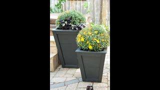 Tall planter assembly - trim