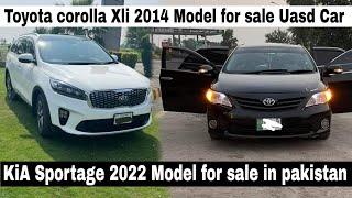 luu luyen nit remix Toyota corolla Xli 2014 model Kia Sportage 2022 model for sale in pakistan