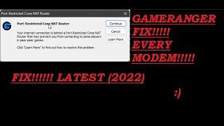 Port restricted Cone NAT Router Fix in Gameranger Latest 2022 Fix