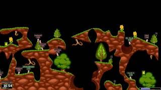 Worms Armageddon - Crazy Game 1v1 lNNNxPavelB vs MIGHTYtaner