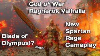 God of War Ragnarok Valhalla Gameplay New Spartan Rage Blade of Olympus Gameplay