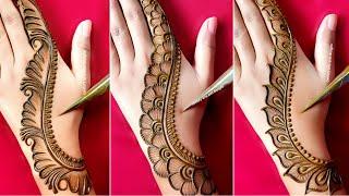 Top 3 stylish back hand mehndi design  easy & simple mehandi design  mehndi design  Mehndi.