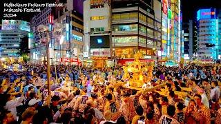 4K60 Ikebukuro 57th Fukuro Festival Mikoshi Festival 2024 Tokyo Japan