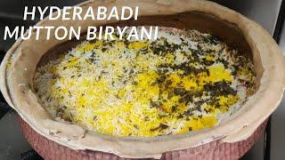 Authentic Hyderabadi Biryani Recipe  हैदराबादी मटन बिरयानी  Hyderabadi Mutton Dum Biryani