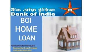 BOI Home Loan @6.95% Nil- PPC Eligibility Tenure Maximum Amt Unique Feature- Free Loan Cover I