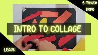 5 Minute Demo Intro to Collage  Choice-Based Art Education