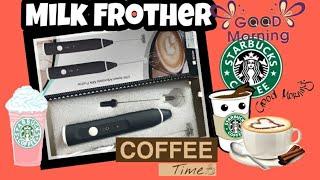 Milk Frother- USB ADJUSTABLE MILK FROTHER- STARBUCKS taste like  COFFEE#frothymilk#milkfrother