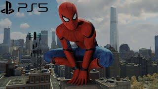 Spider-Man Remastered PS5 - Stark Suit Free Roam Gameplay 4K Fidelity Mode