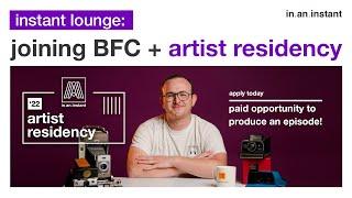 Joining Brooklyn Film Camera + @InAnInstant Artist Residency Program - Apply Now Instant Lounge