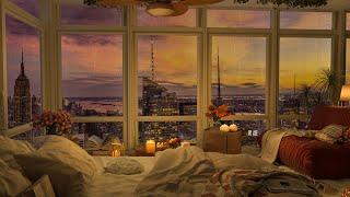 A Luxury NYC Apartment With An Amazing View Of Manhattan with Jazz Music for Relax and Study