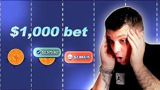 ROOBET MISSION UNCROSSABLE EASY MODE 1000$ bets Profit? 