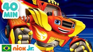 Blaze e os Monster Machines  40 MINUTOS do Robô Blaze ao resgate  Nick Jr. em Português