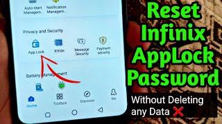 How to Reset Applock Password on Infinix - Applock ka password bhul jane par kya kare