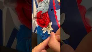 Painting Elvis Merzlikins Goalie Mask Pt.4 Flowers #airbrush #goalie #nhl #cbj #art