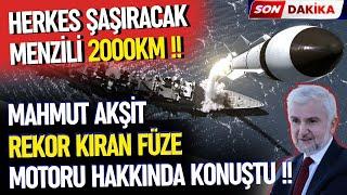 FLAŞ AÇIKLAMA.. 2000KM MENZİLLİ FÜZE MOTORU - SAVUNMA SANAYİ